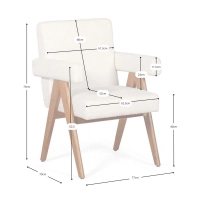 Tuoli Compass - Vintage Retro Design teak-puusta - Mobelarium