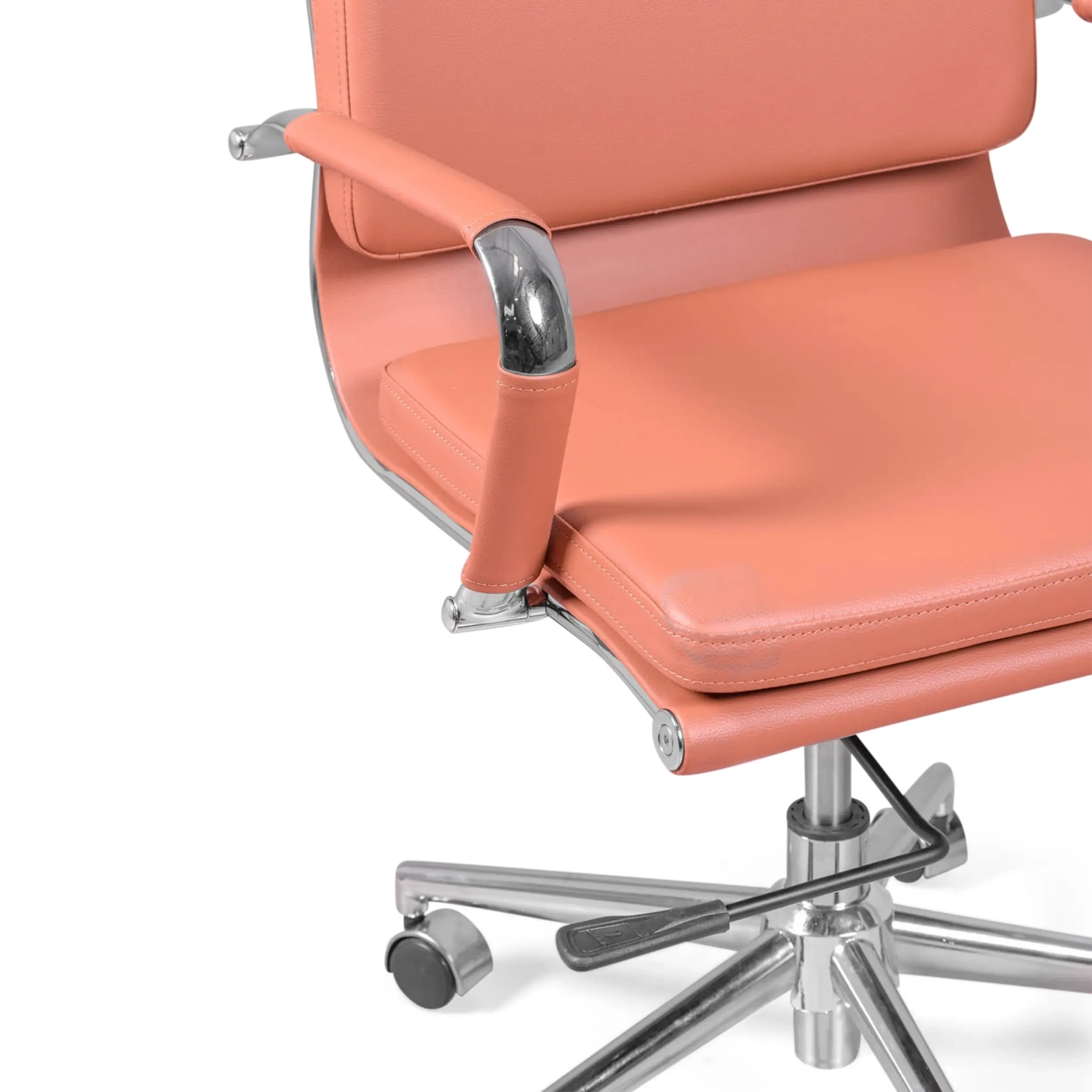 Cadeira de escritório estofada Task Design clássico e conforto moderno