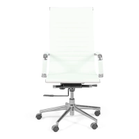 Kontorsstol med högt ryggstöd | Ergonomi och modern design i läderimitation