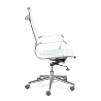 Chaise de bureau avec dossier haut | Ergonomie et design moderne en simili cuir