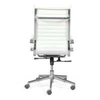 Krzesło biurowe z wysokim oparciem | Ergonomia i nowoczesny design z imitacji skóry