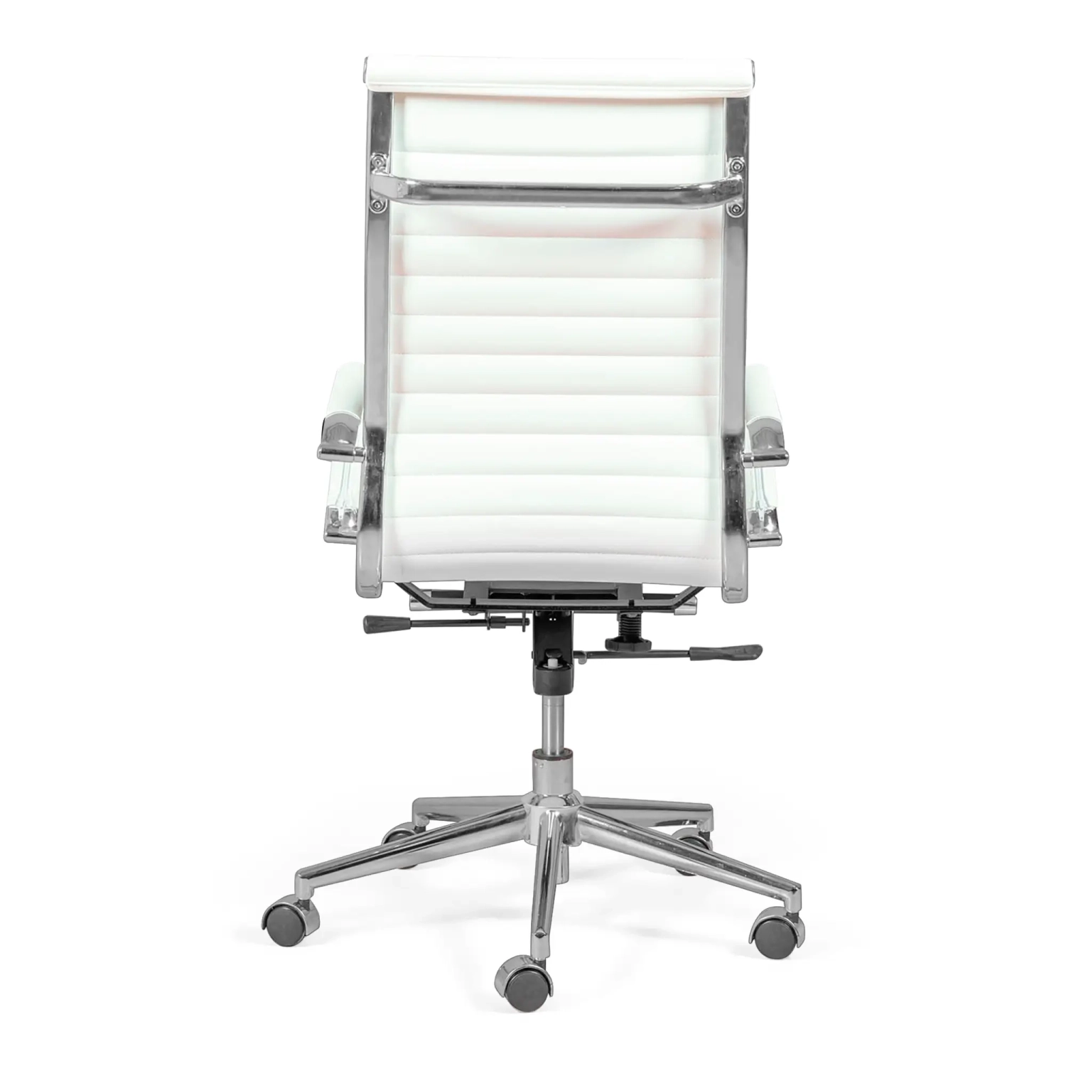 Kontorsstol med högt ryggstöd | Ergonomi och modern design i läderimitation