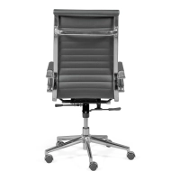 Bureaustoel met hoge rugleuning | Ergonomie en modern ontwerp in kunstleer