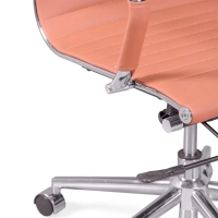 Krzesło biurowe z wysokim oparciem | Ergonomia i nowoczesny design z imitacji skóry