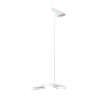 Lampa podłogowa Jhon | Stalowy design inspirowany Arne Jacobsenem