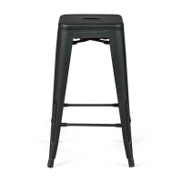 Barstol industriell Bistro 66 cm | Stål stapelbar blank eller matt