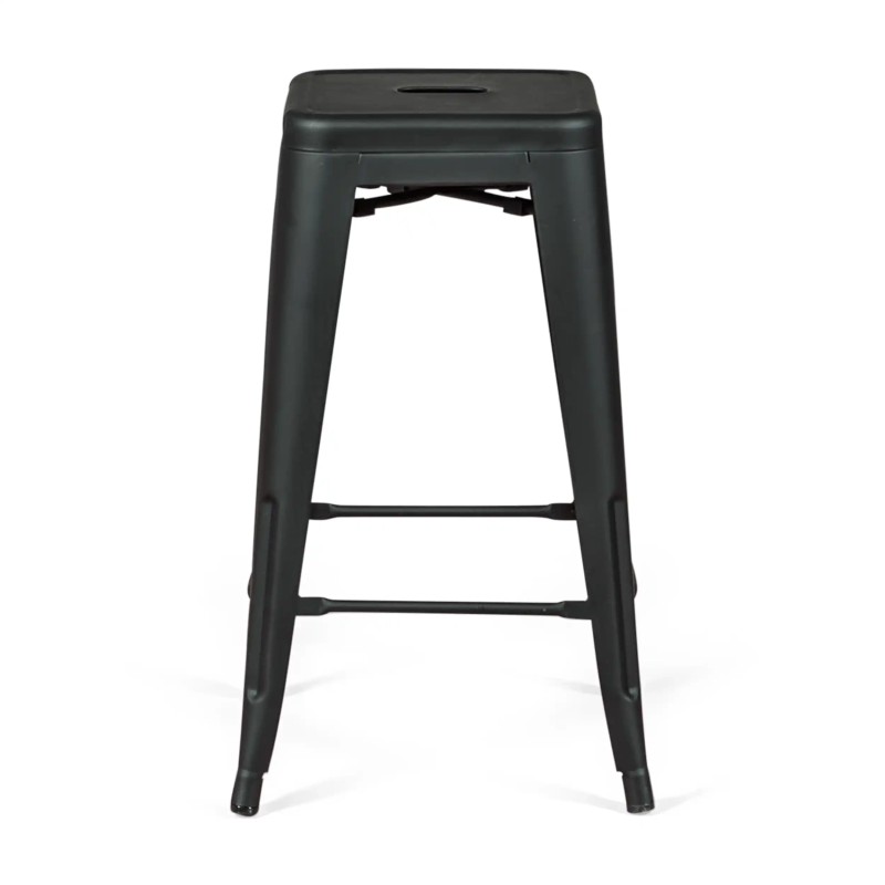 Jakkara teollinen Bistro 66 cm | Teräs pinottava kiiltävä tai mattainen