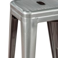 Barstol industriell Bistro 66 cm | Stål stapelbar blank eller matt