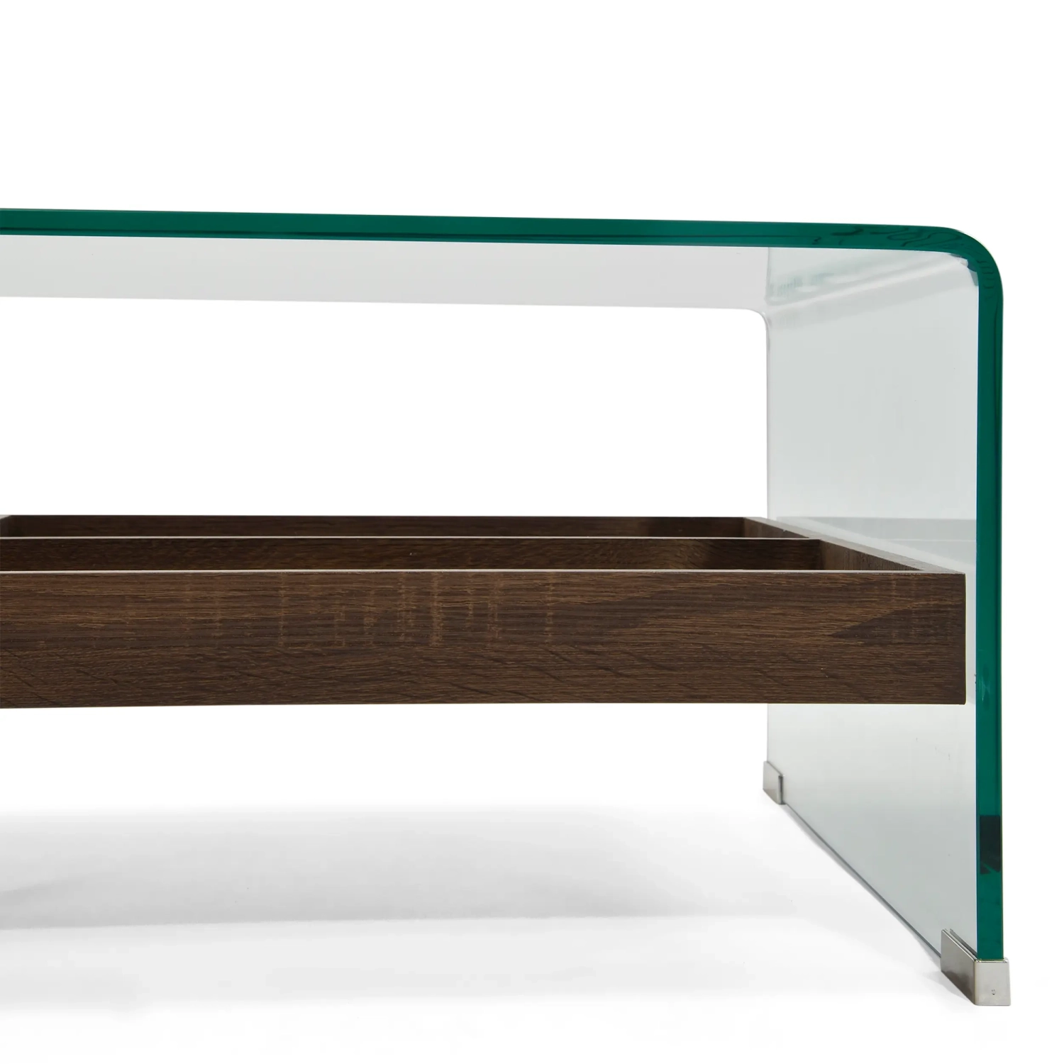 Coffee table Pot : Tempered glass with wooden drawer