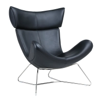 Emola Stuhl aus italienischem Leder : Moderner Sessel im Premium-Design