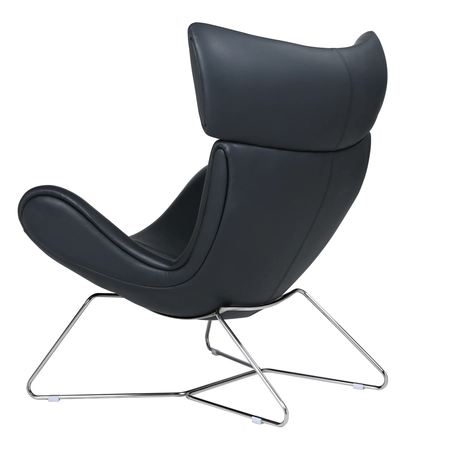 Emola Cadeira em pele italiana: poltrona moderna com design de alta qualidade