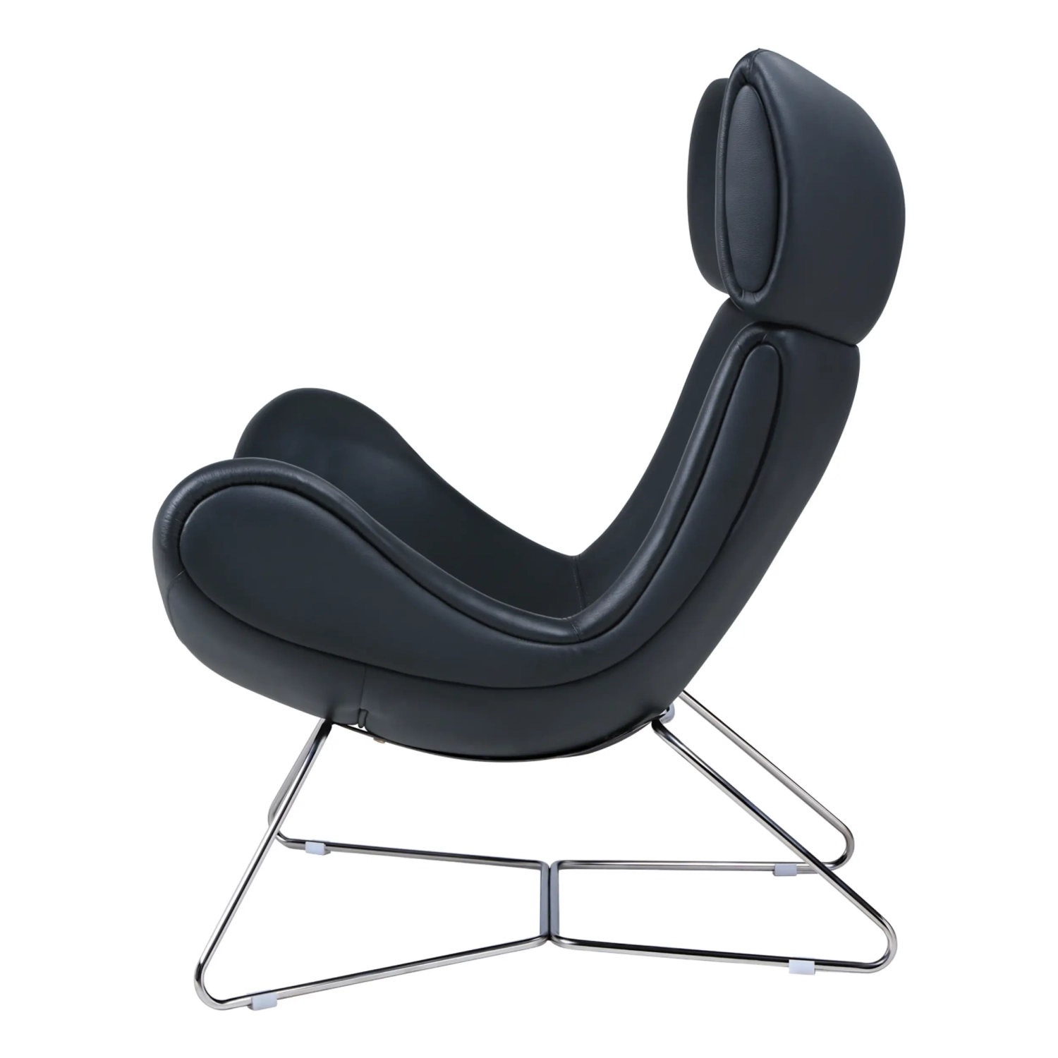 Emola Stuhl aus italienischem Leder : Moderner Sessel im Premium-Design