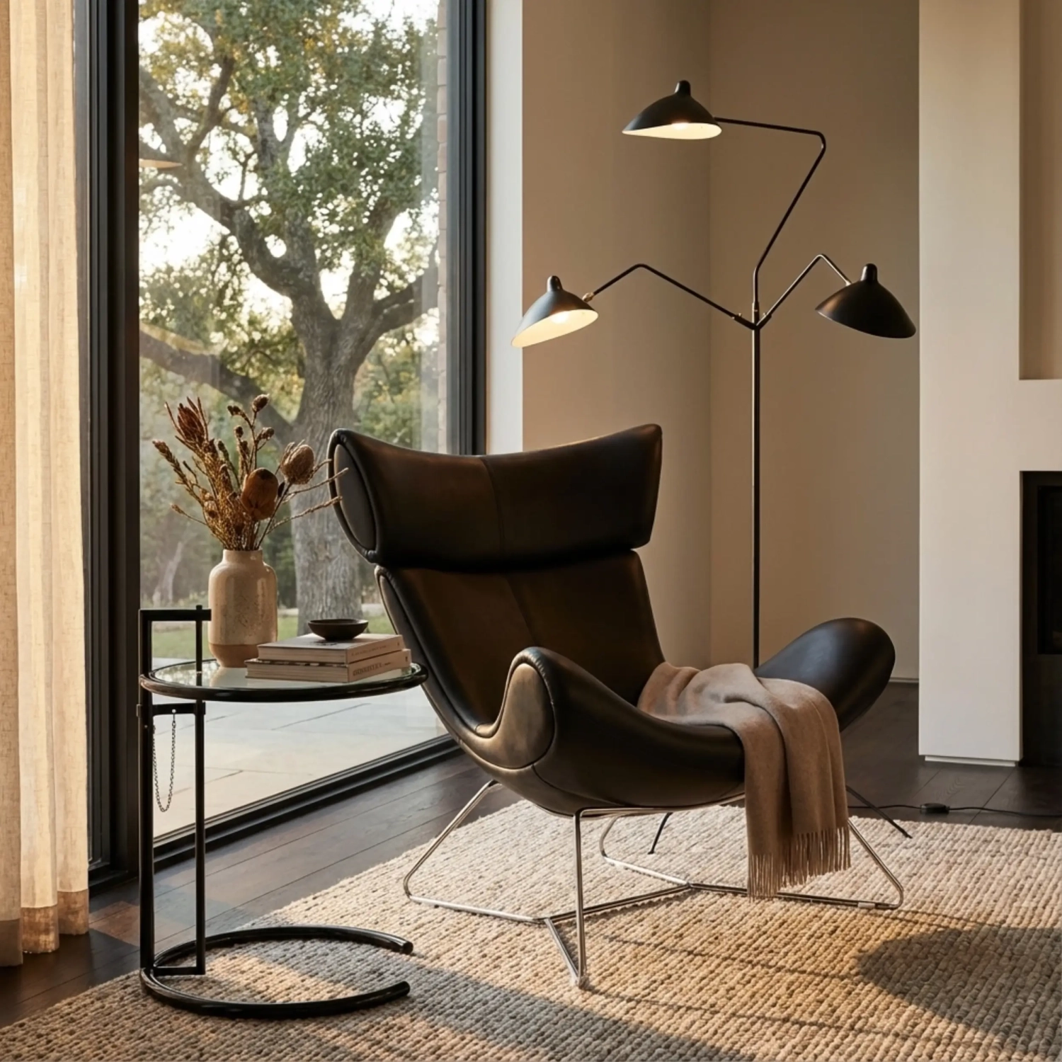 Emola Stuhl aus italienischem Leder : Moderner Sessel im Premium-Design