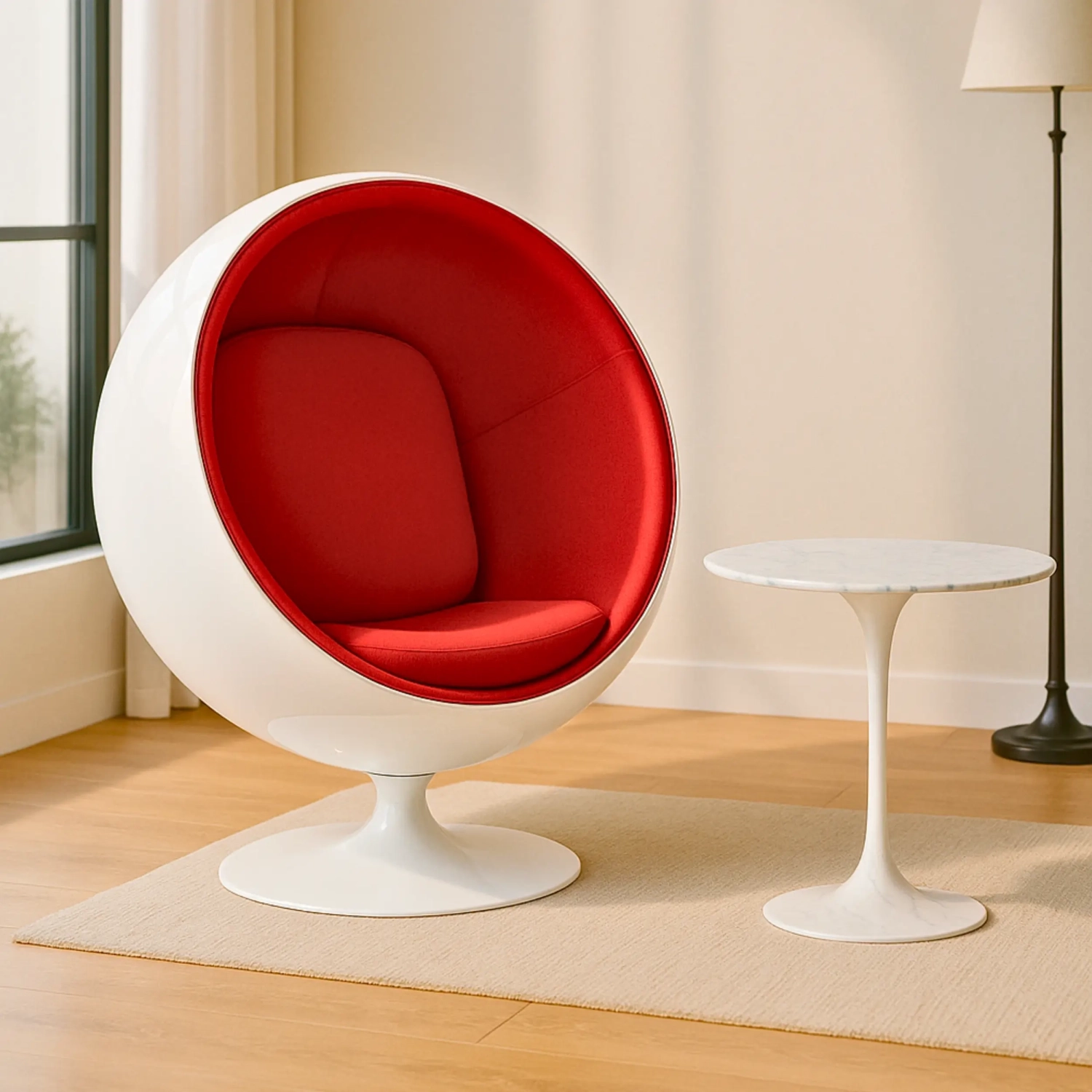 Replica Ball Chair in Cashmere - Modern Armchairs - Mueble Design