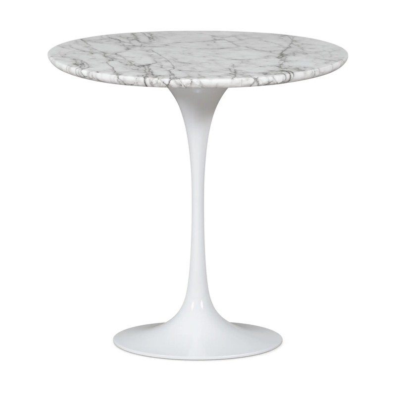 Inspiratie Bijzettafel Tulip Carrara Marmer Ø50 cm | Mobelarium