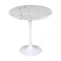 Inspiratie Bijzettafel Tulip Carrara Marmer Ø50 cm | Mobelarium