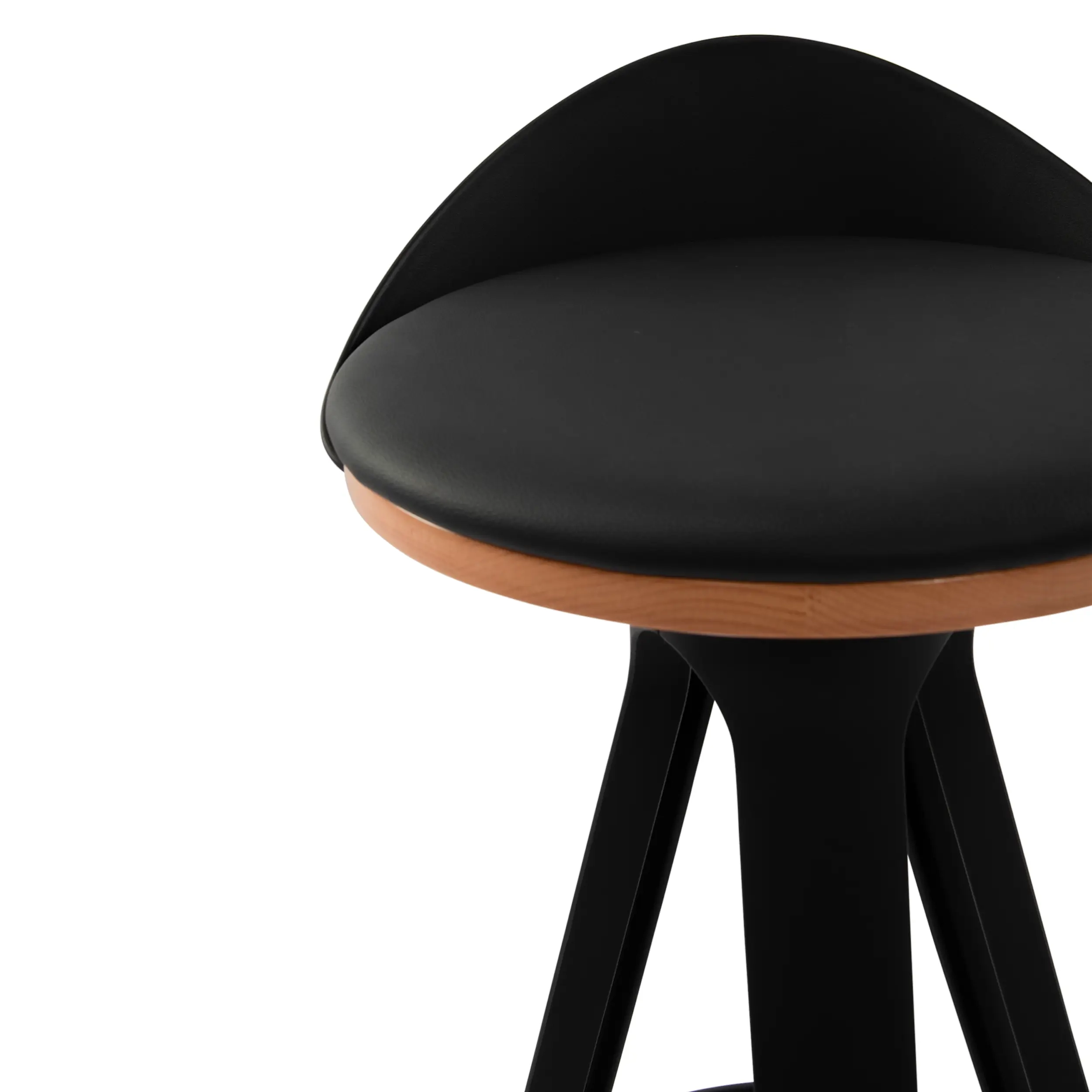 Barstol Deco design med sits i bok och konstläder