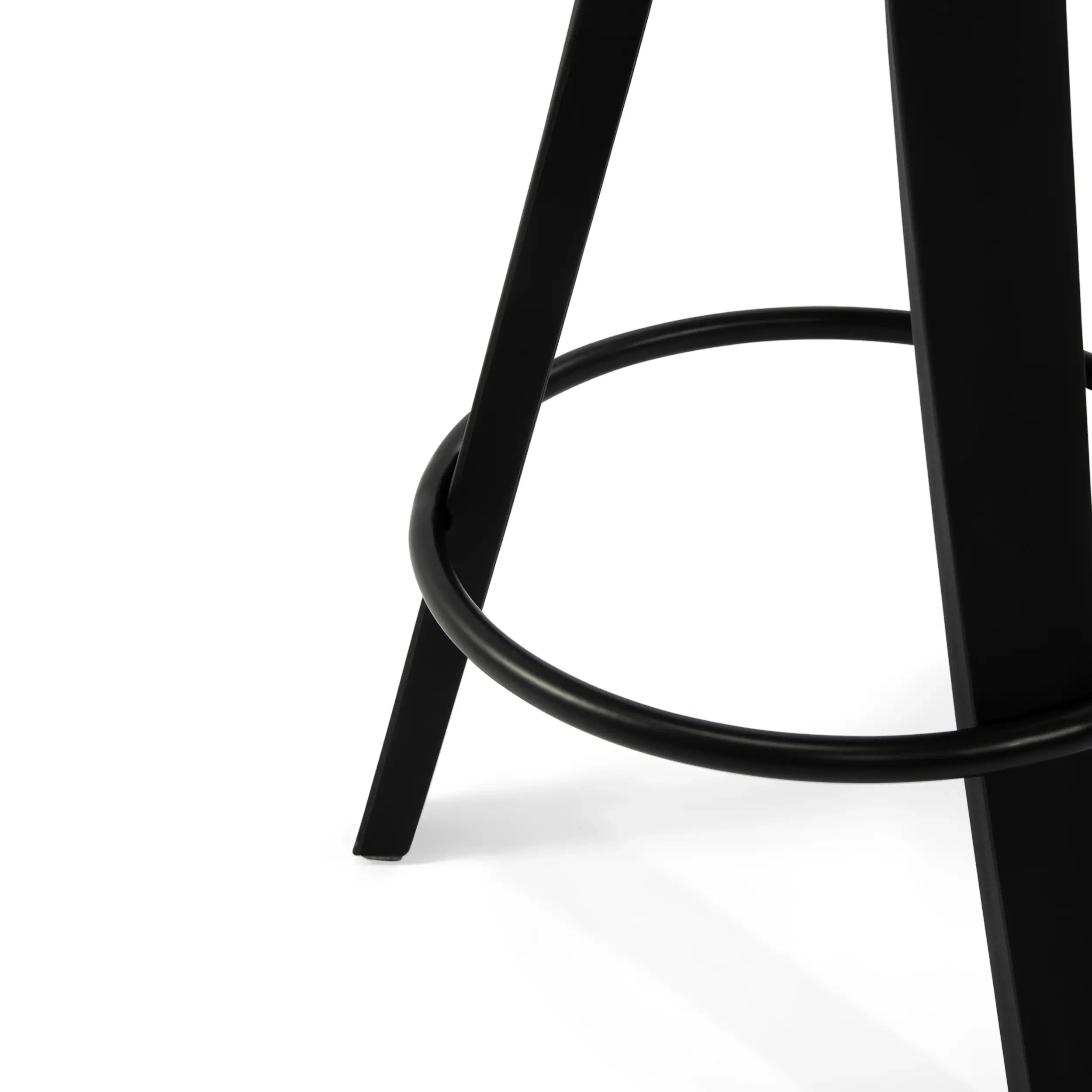 Hocker Deko-Design mit Sitz aus Buche und Kunstleder