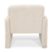 Cadeirão estofado minimalista Bristol estofado em espuma de alta densidade