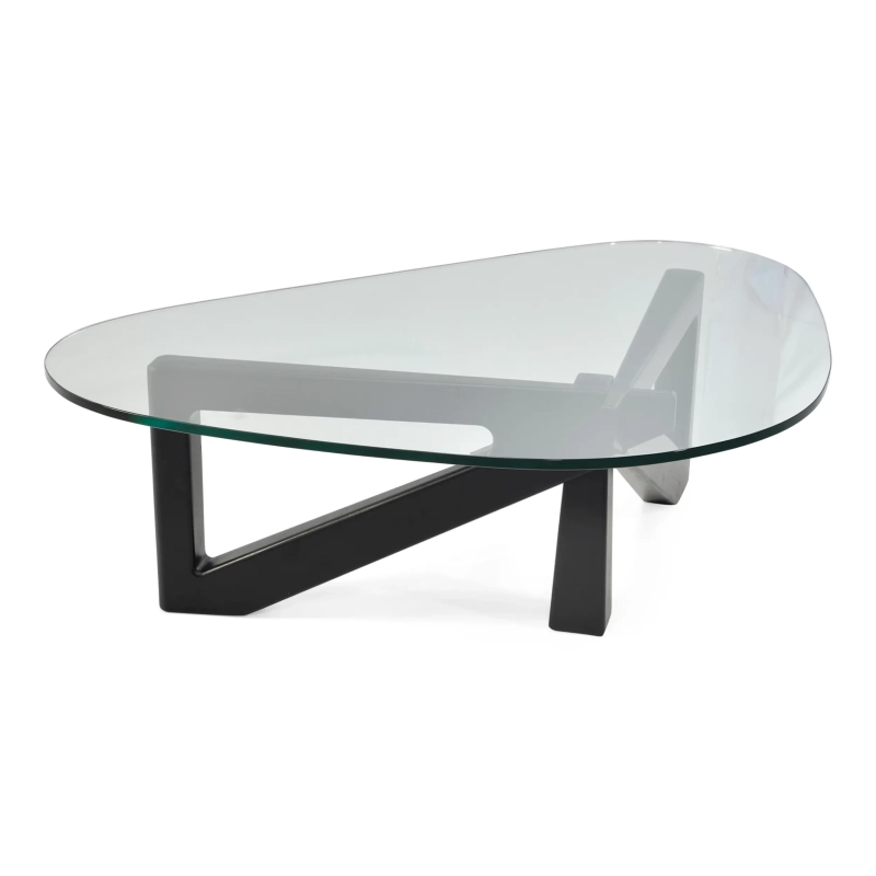 Designerski stolik kawowy z hartowanego szkła - Nodda