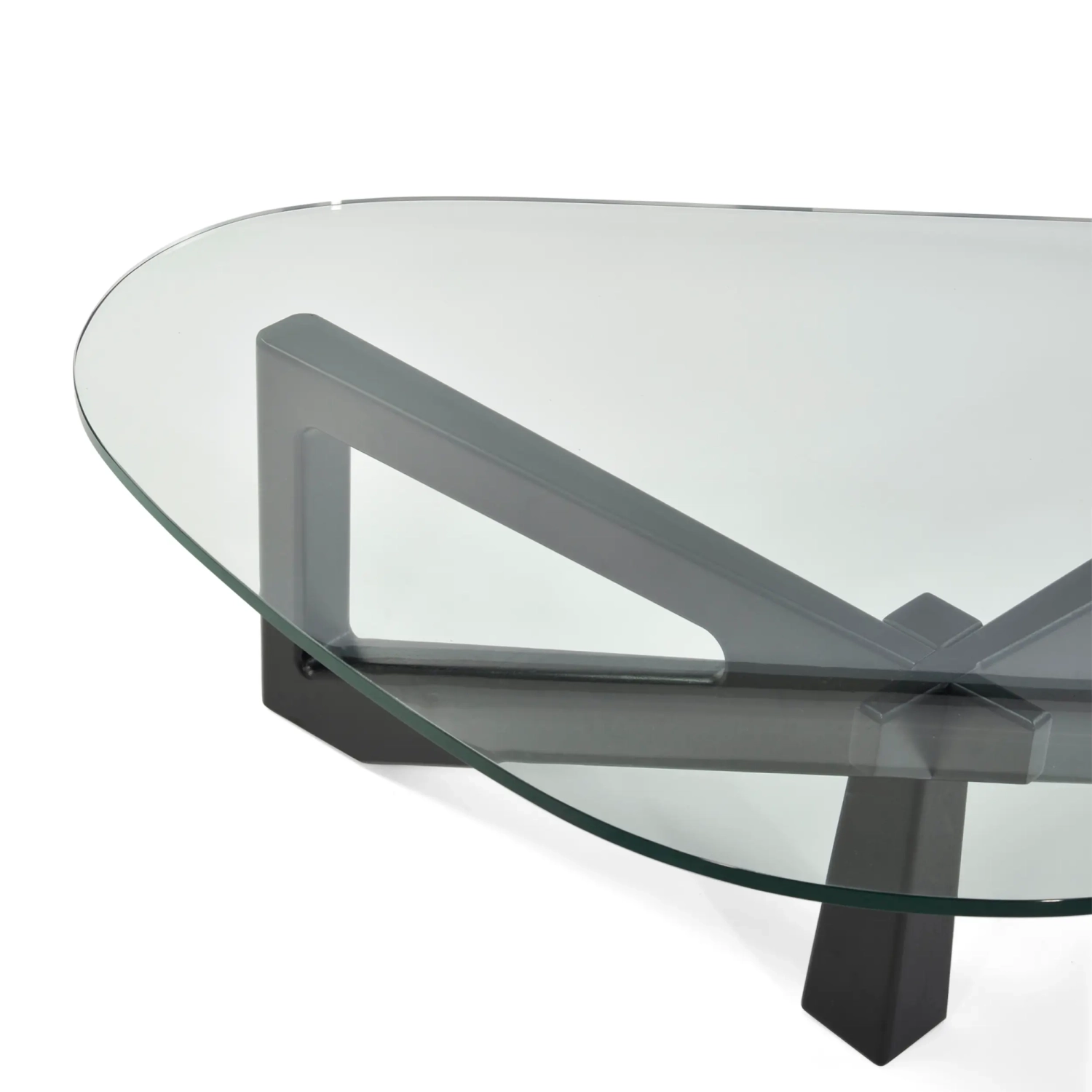 Mesa de centro de diseño en cristal templado - Nodda