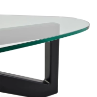 Designerski stolik kawowy z hartowanego szkła - Nodda