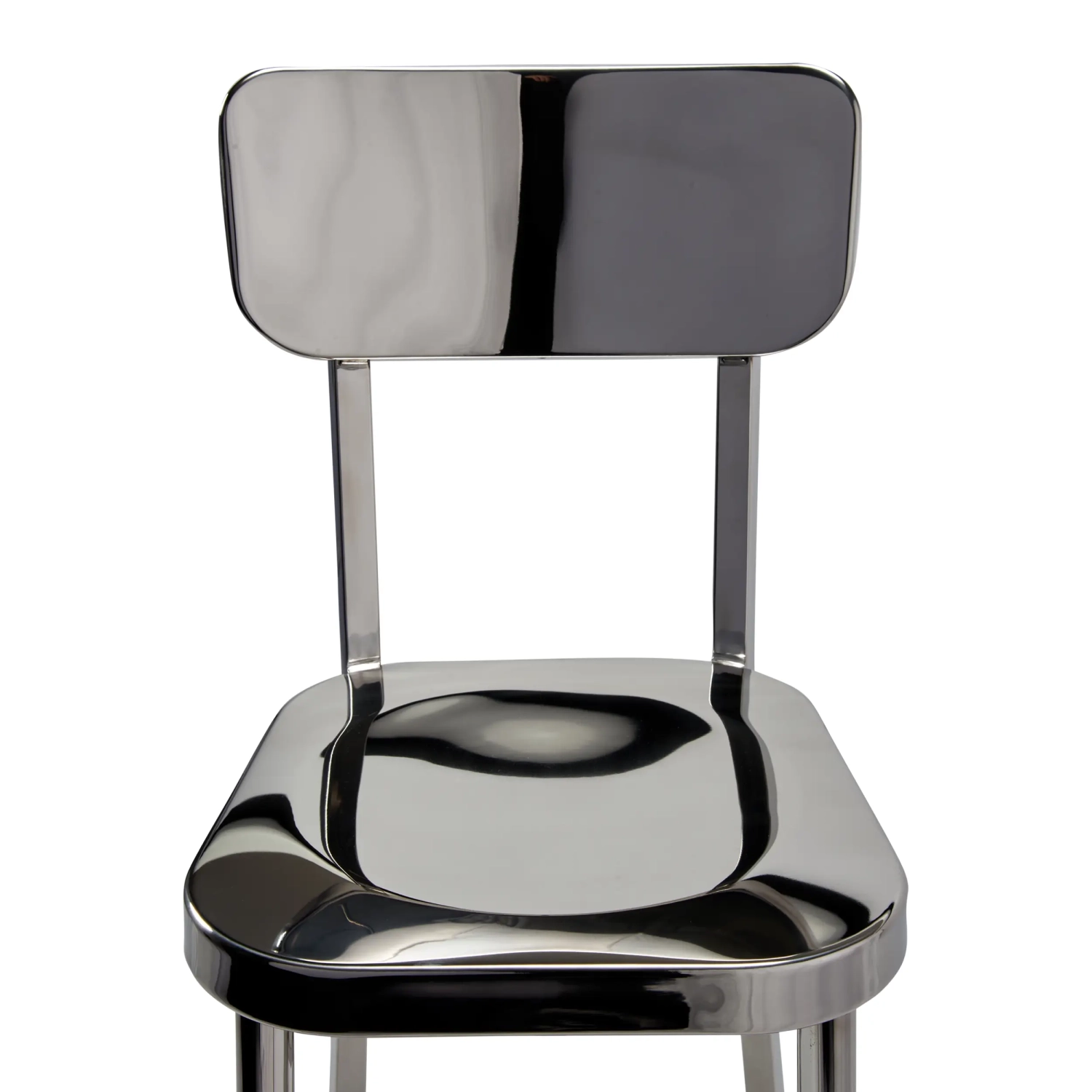 Hocker edelstahl verchromt hoch - Delawere