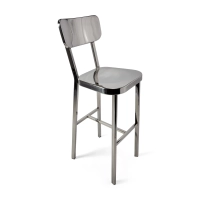 Tabouret acier inoxydable chromé haut - Delawere