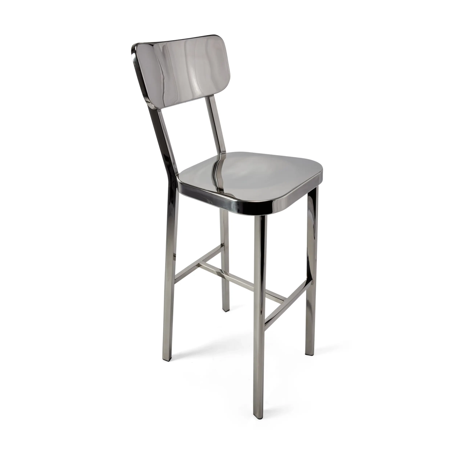 Tabouret acier inoxydable chromé haut - Delawere