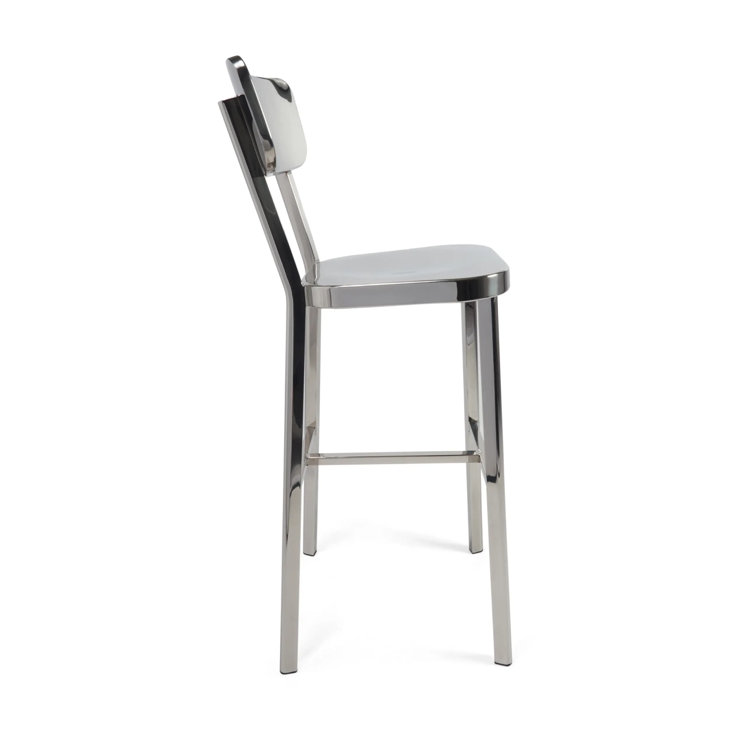 Tabouret acier inoxydable chromé haut - Delawere
