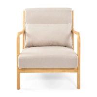 Sessel skandinavisch mit Lendenkissen - Colmar