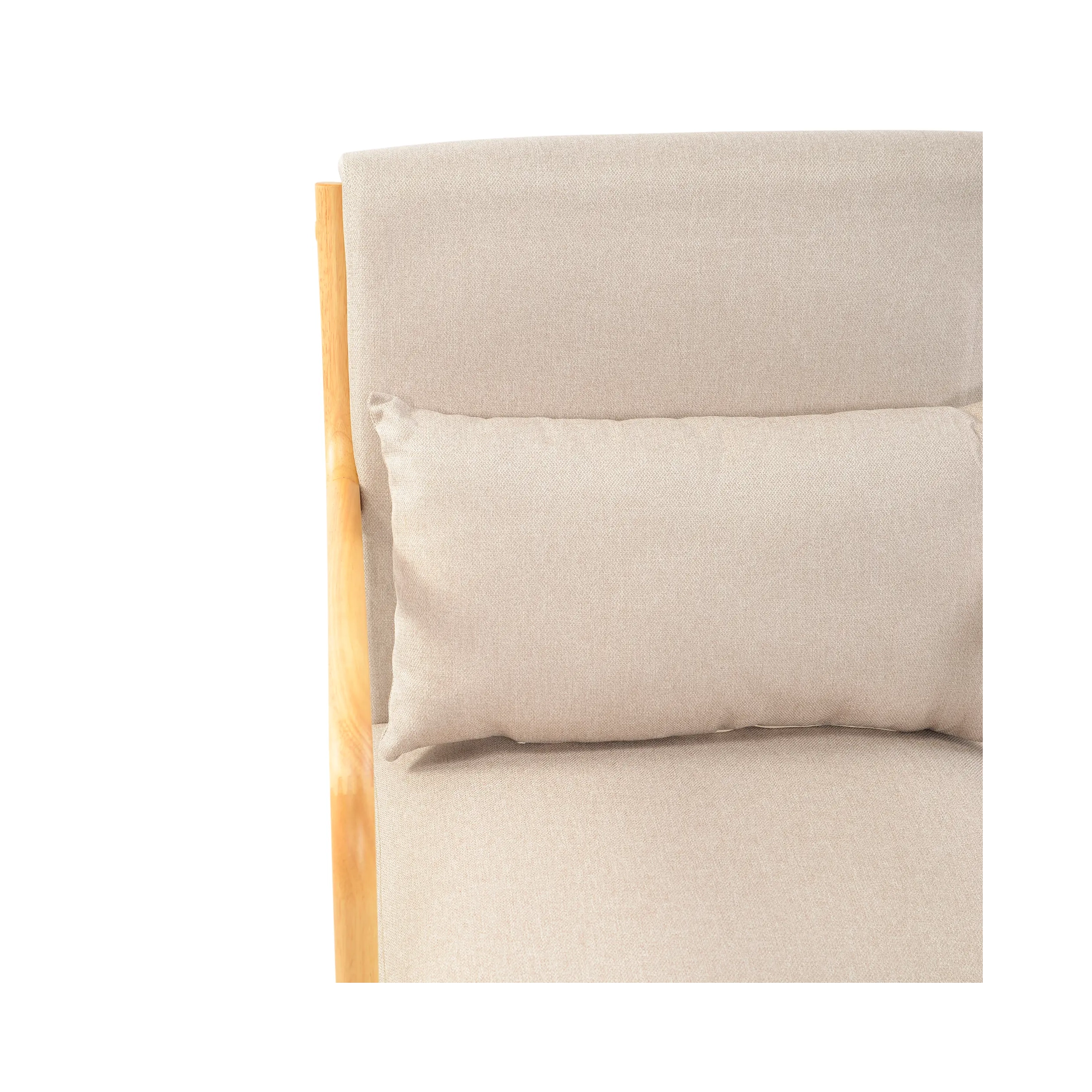 Armchair scandinavian with lumbar cushion - Colmar