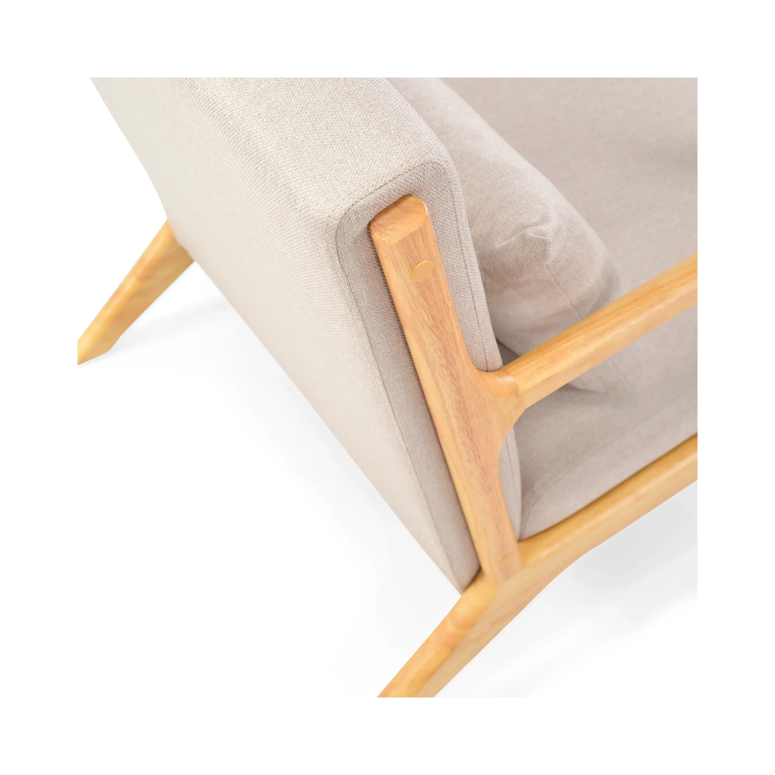 Fauteuil scandinavisch met lendenkussen - Colmar