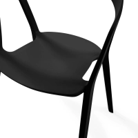 Chaise de salle à manger et d'extérieur empilable - Krilen