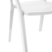 Chaise de salle à manger et d'extérieur empilable - Krilen