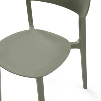Stackable polypropylene design chair - Sun