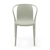 Stacking chair with armrests for indoor and outdoor use - Pierre