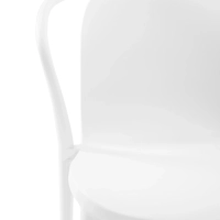 Stacking chair with armrests for indoor and outdoor use - Pierre