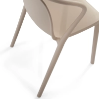 Stacking chair with armrests for indoor and outdoor use - Pierre