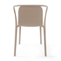 Sztaplowane krzesło z podłokietnikami do wnętrz i na zewnątrz - Pierre