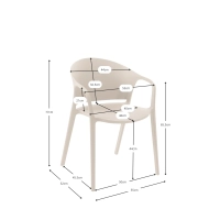 Silla de diseño para exterior e interior - Alpstone