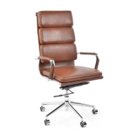 Moderne bureaustoel bekleed met kunstleer | Comfort en professionele stijl