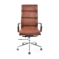 Modern office chair upholstered in eco-leather : Comfort and professional style