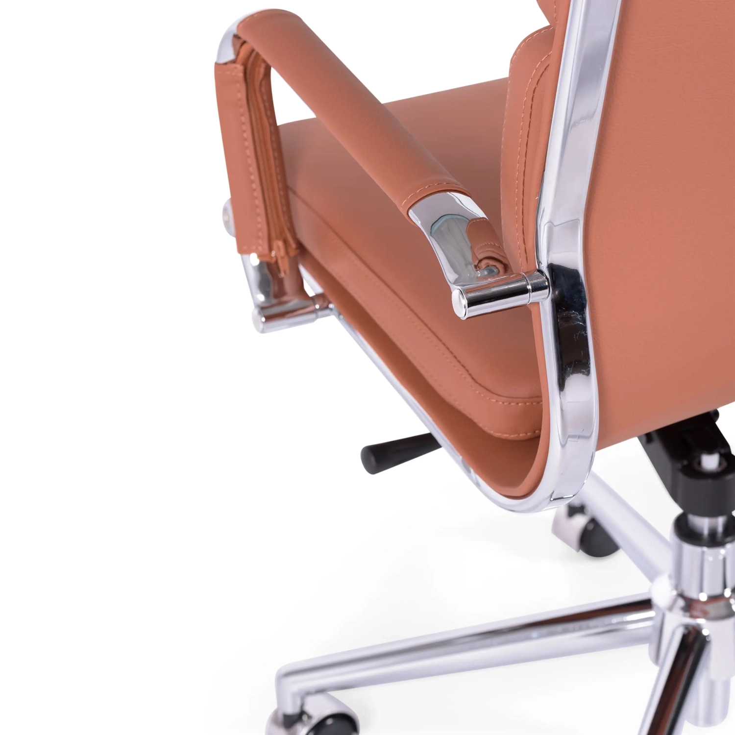 Task Italian Leather Office Chair with High Back | Elegant Design