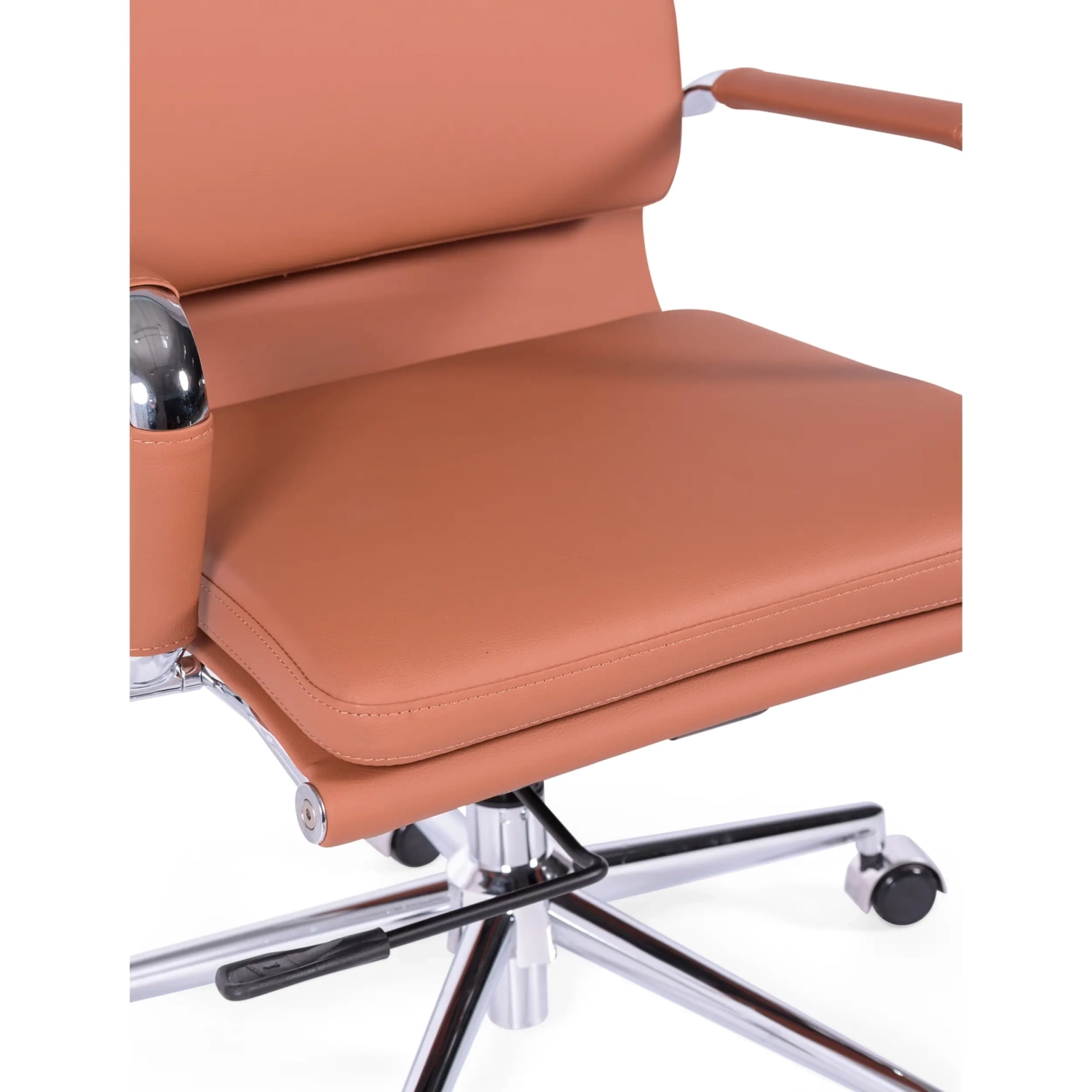 Task Italian Leather Office Chair with High Back | Elegant Design