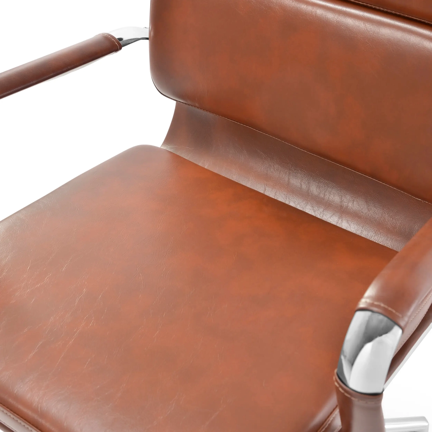 Task Italian nahkainen toimistotuoli korkealla selkänojalla | Elegantti muotoilu