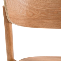 Cadeira de jantar em freixo natural Notorius | Design elegante nórdico