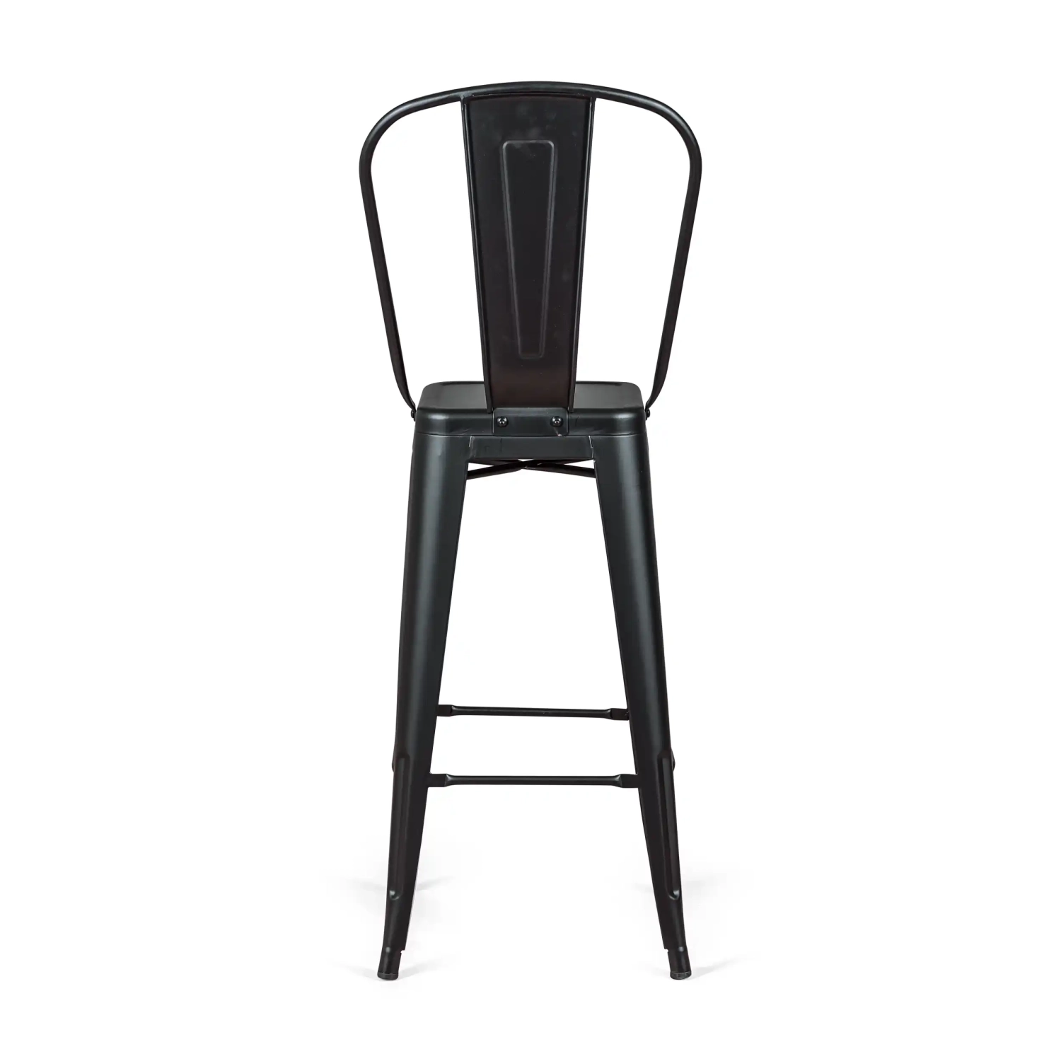 Bistro Stylowy taboret industrialny z oparciem - Taborety industrialne