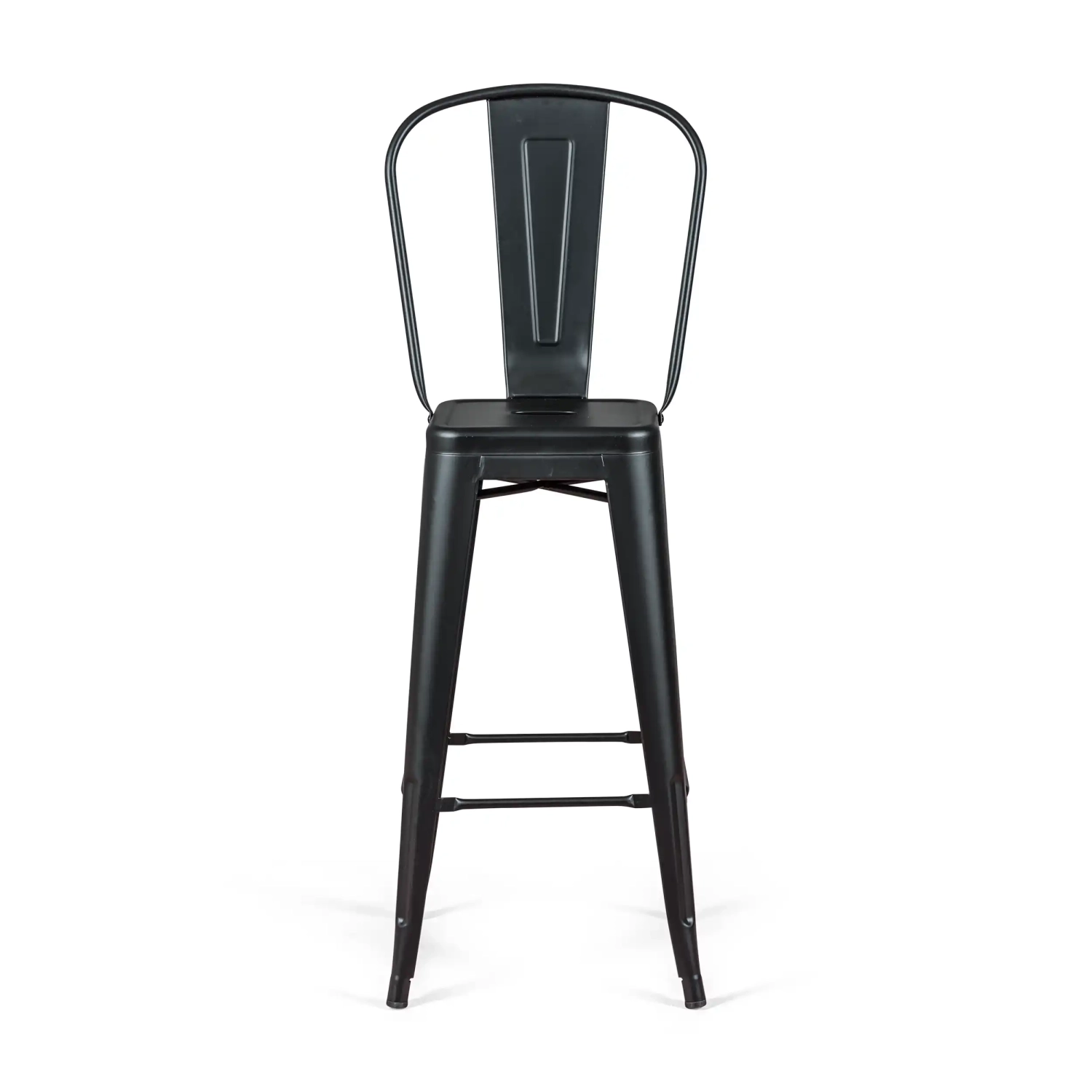 Bistro Style industrial stool with backrest - Industrial stools