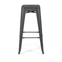 Bistro industriehocker Matt 76CM weiß - Industriehocker und Stühle